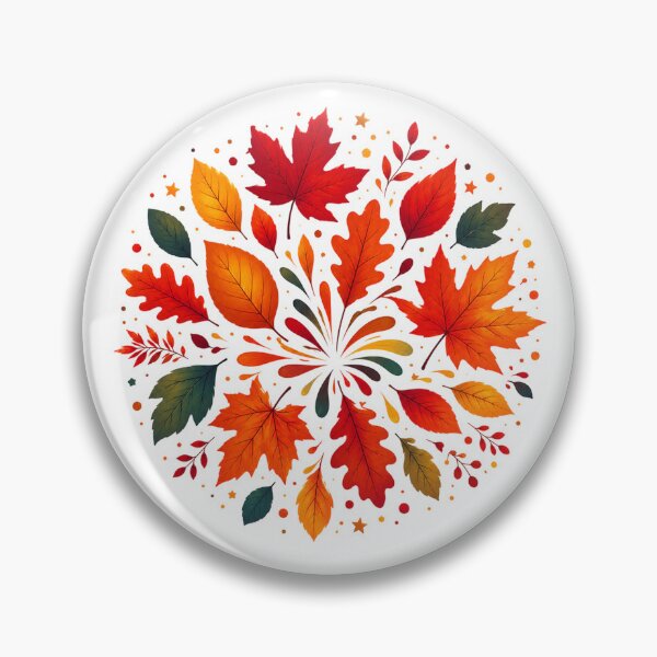Item preview, Colorful Autumn Leaves Watercolor designed and sold by PetalGarden.