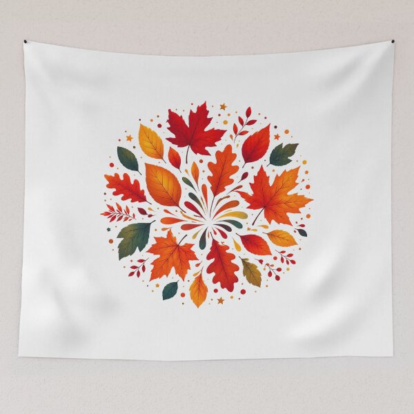 Item preview, Colorful Autumn Leaves Watercolor designed and sold by PetalGarden.