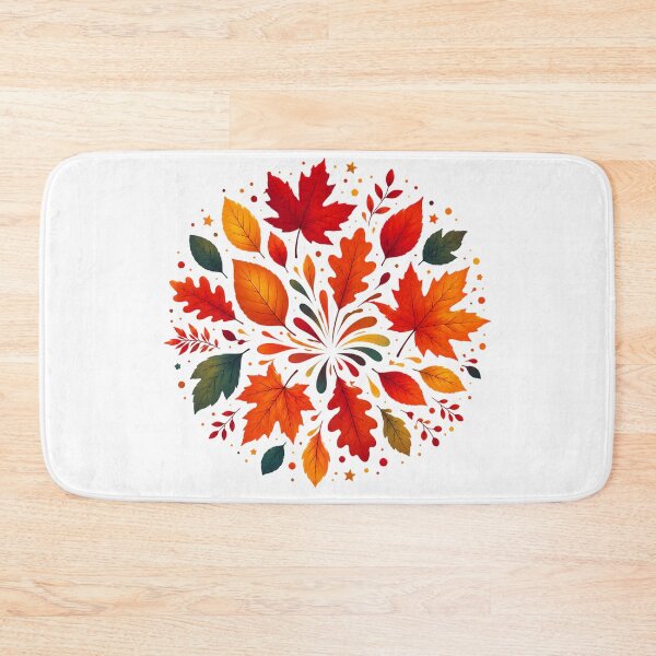 Item preview, Colorful Autumn Leaves Watercolor designed and sold by PetalGarden.