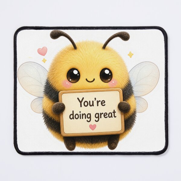 Item preview, Cute Bee Says: You´re Doing Great! - Adorable Uplifting Message designed and sold by Clavivs.