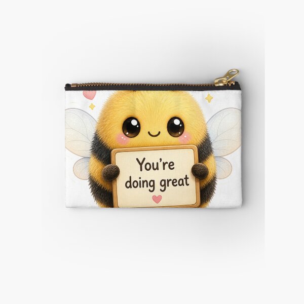 Item preview, Cute Bee Says: You´re Doing Great! - Adorable Uplifting Message designed and sold by Clavivs.