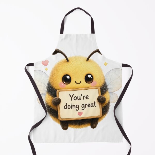 Item preview, Cute Bee Says: You´re Doing Great! - Adorable Uplifting Message designed and sold by Clavivs.