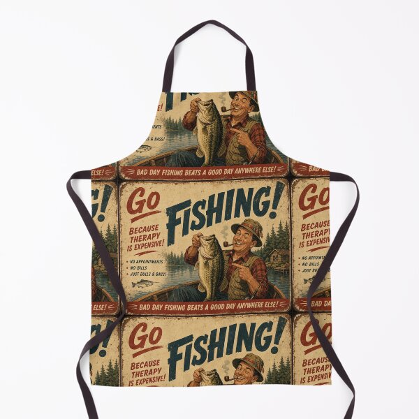 Item preview, Go Fishing! — Vintage Retro Poster designed and sold by Jandedan.