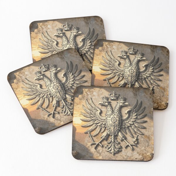 Item preview, Grand Marble Sculpture of the Illyrian Eagle with Intricate Gold Veins. designed and sold by TaBogroupsRed.