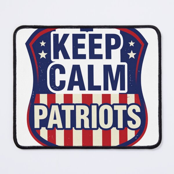 Item preview, Keep Calm Patriots Vintage Redbubble Design designed and sold by Odd Little Studio.
