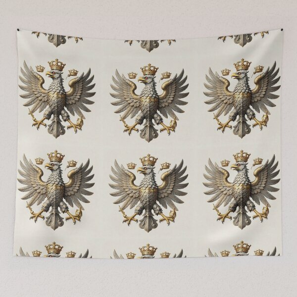 Item preview, Sovereign Illyrian Eagle with Triple Golden Crowns designed and sold by TaBogroupsRed.