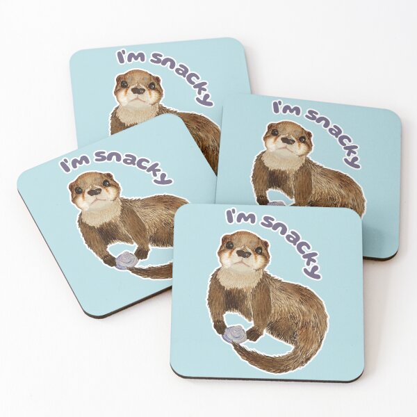 Item preview, Kelpie the Otter is Snacky designed and sold by Blackberries & Moss.