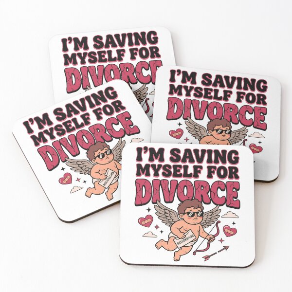Item preview, Funny Anti-Valentine's Day Cupid Resignation - Saving Myself For Divorce designed and sold by BumbleBloom7.