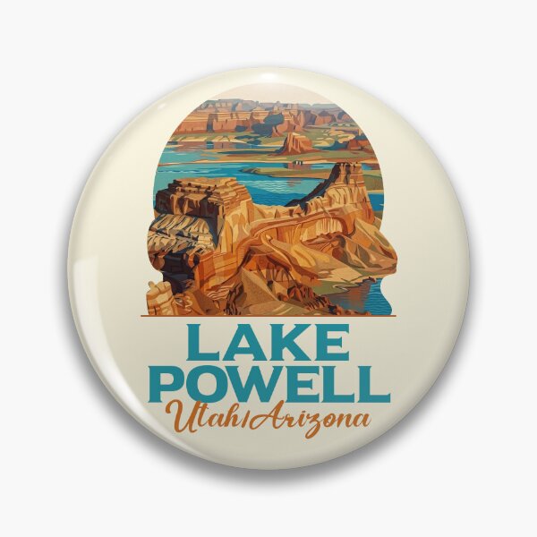 Item preview, Lake Powell Utah Arizona Vintage Travel Poster designed and sold by LinaValearte.