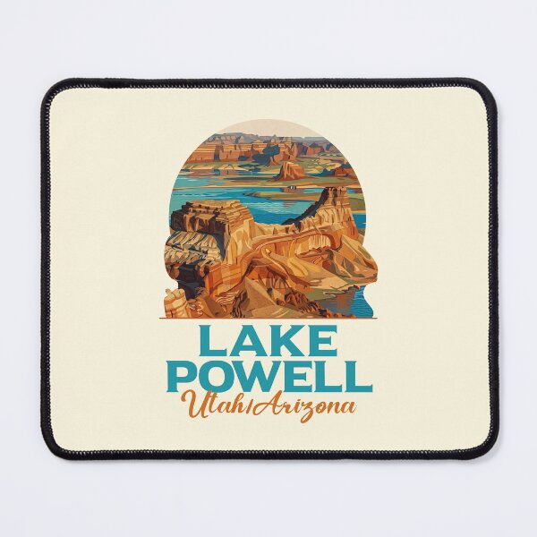 Item preview, Lake Powell Utah Arizona Vintage Travel Poster designed and sold by LinaValearte.
