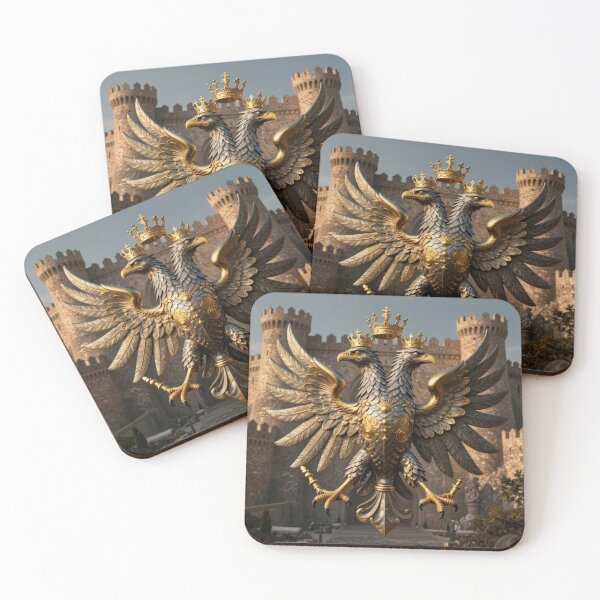 Item preview, Majestic Double Headed Eagle Rising Above Ancient designed and sold by TaBogroupsRed.