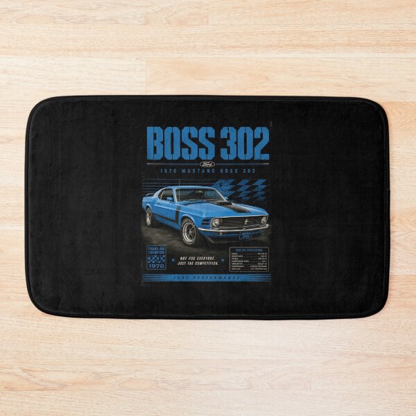 Item preview, 1970 Ford Mustang Boss 302 Grabber Blue Trans-Am Classic Muscle Car Art designed and sold by TheArtOfCar.