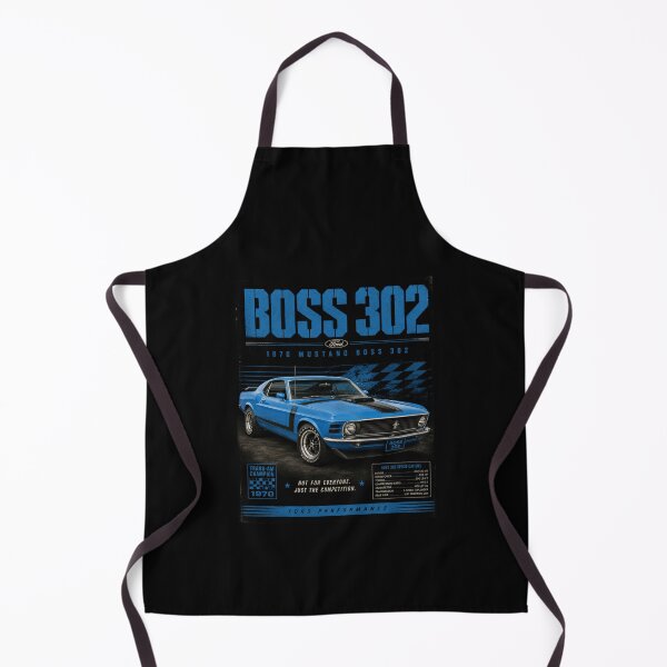 Item preview, 1970 Ford Mustang Boss 302 Grabber Blue Trans-Am Classic Muscle Car Art designed and sold by TheArtOfCar.