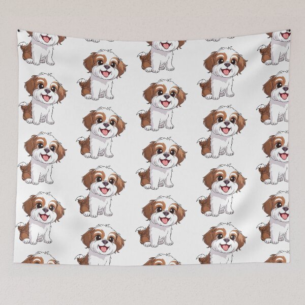 Item preview, Realistic Malshi Puppy Sticker | Cute Maltese Shih Tzu Mix Portrait | Puppy Lover Gif designed and sold by TheTodayTribe.