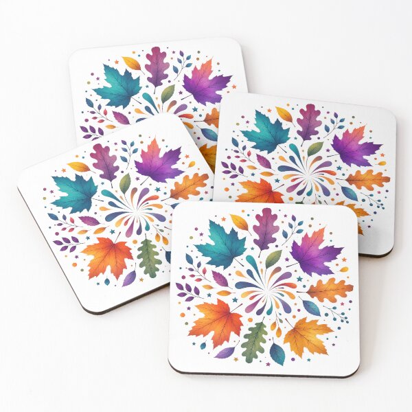 Item preview, Colorful Autumn Leaves Wreath designed and sold by PetalGarden.