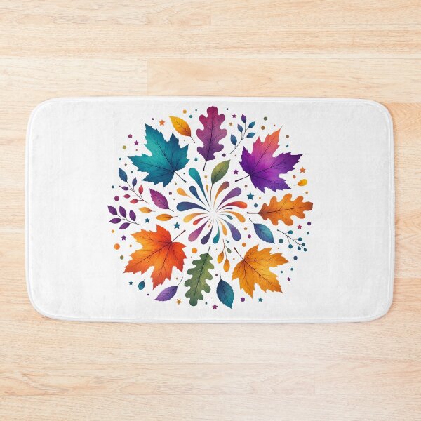 Item preview, Colorful Autumn Leaves Wreath designed and sold by PetalGarden.