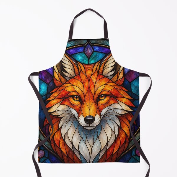 Item preview, Enchanted Fox Stained Glass Art designed and sold by Clavivs.