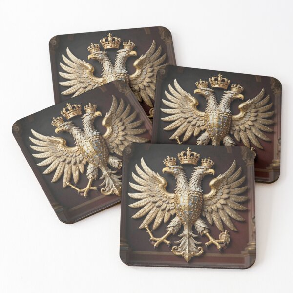 Item preview, Ornate Imperial Eagle Bas Relief Inlaid with Golde designed and sold by TaBogroupsRed.