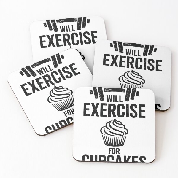 Item preview, Will Exercise for Cupcakes designed and sold by jkrphoto.