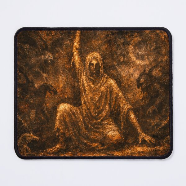 Item preview, Ancient Ritual of Shadows – Dark Fantasy Archaeological Fresco designed and sold by NoesisNous.