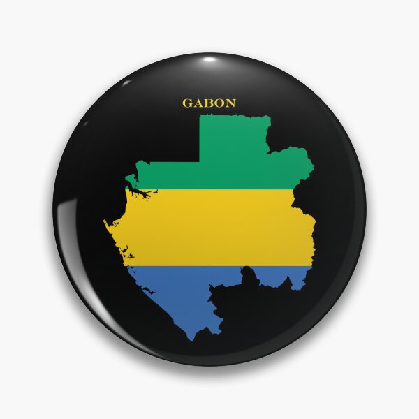 Item preview, Gabon Map Flag Silhouette Central Africa Travel Pride Gift designed and sold by NTGUILTY.