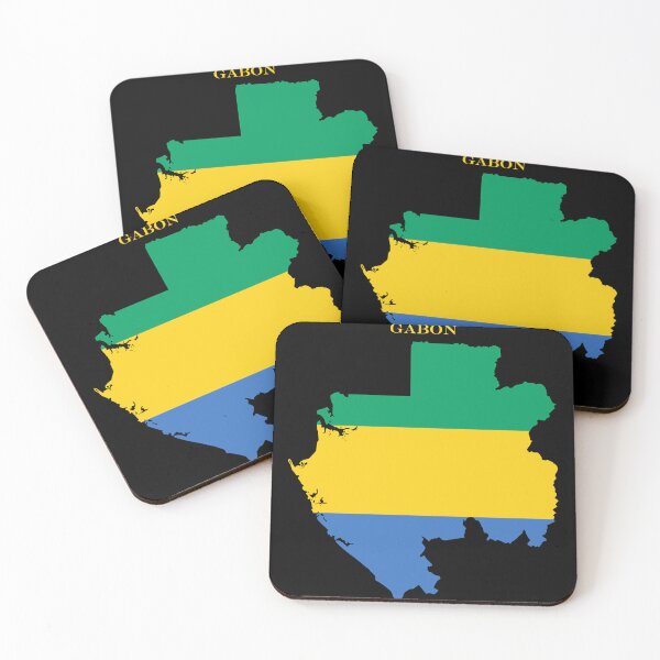 Item preview, Gabon Map Flag Silhouette Central Africa Travel Pride Gift designed and sold by NTGUILTY.