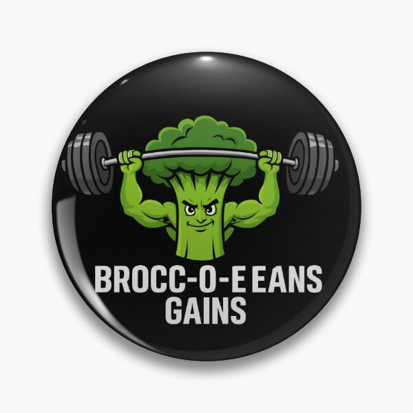 Item preview, True Brocc-O-Lee Gains: Authentic Vegan Gym Art designed and sold by Wild Hare.