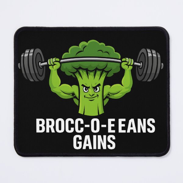 Item preview, True Brocc-O-Lee Gains: Authentic Vegan Gym Art designed and sold by Wild Hare.