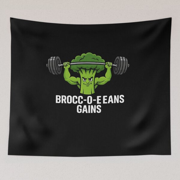 Item preview, True Brocc-O-Lee Gains: Authentic Vegan Gym Art designed and sold by Wild Hare.