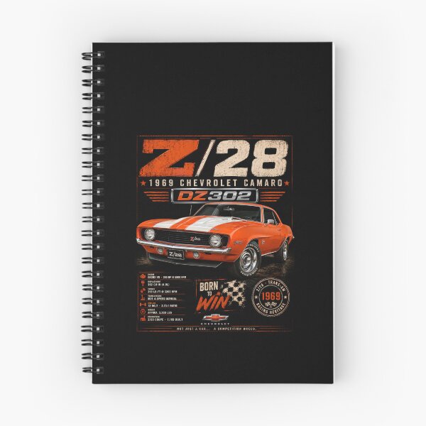 Item preview, 1969 Camaro Z/28 DZ302 Trans-Am Classic Muscle Car Vintage Art designed and sold by TheArtOfCar.