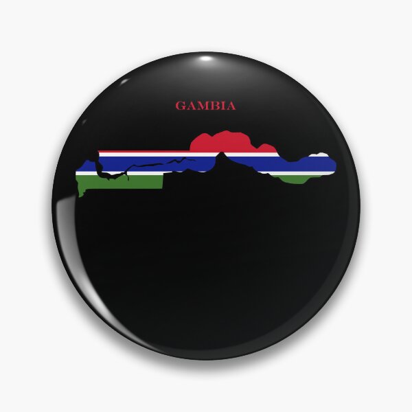 Item preview, Gambia Map Flag Silhouette West Africa Travel Pride Gift designed and sold by NTGUILTY.