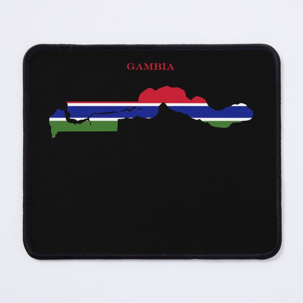Item preview, Gambia Map Flag Silhouette West Africa Travel Pride Gift designed and sold by NTGUILTY.