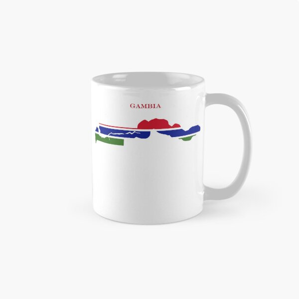 Item preview, Gambia Map Flag Silhouette West Africa Travel Pride Gift designed and sold by NTGUILTY.