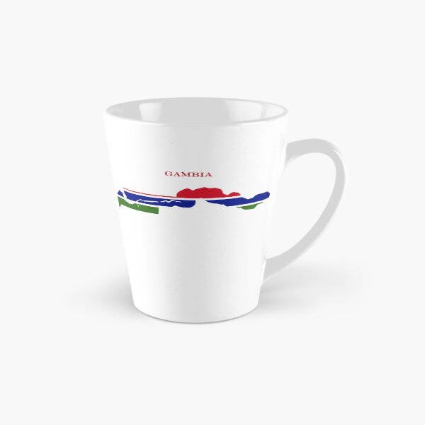 Item preview, Gambia Map Flag Silhouette West Africa Travel Pride Gift designed and sold by NTGUILTY.