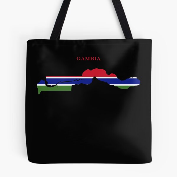 Item preview, Gambia Map Flag Silhouette West Africa Travel Pride Gift designed and sold by NTGUILTY.