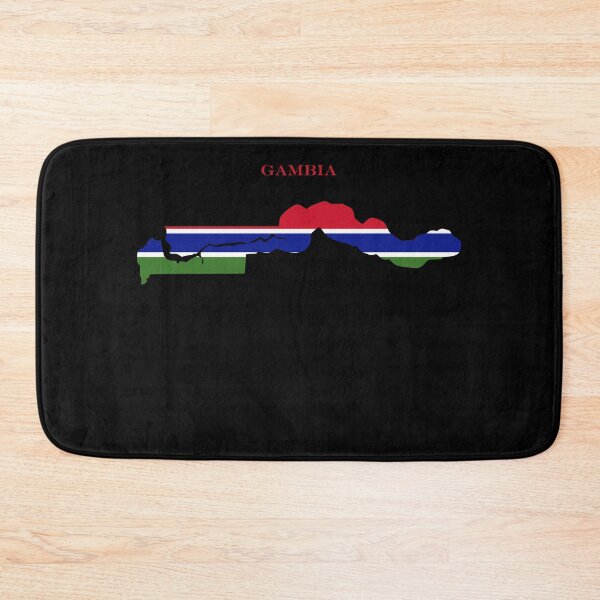 Item preview, Gambia Map Flag Silhouette West Africa Travel Pride Gift designed and sold by NTGUILTY.