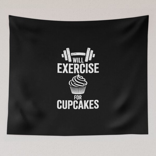 Item preview, Will Exercise for Cupcakes designed and sold by jkrphoto.