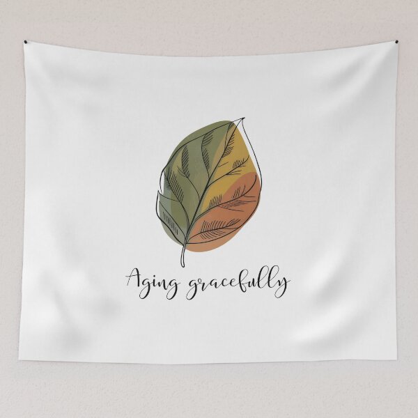 Item preview, Aging Gracefully | Vintage Botanical Leaf Autumn Minimalist Design designed and sold by ArcticFoxStudio.