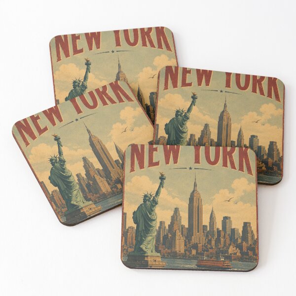 Item preview, Vintage New York City: The City That Never Stops Poster designed and sold by Clavivs.