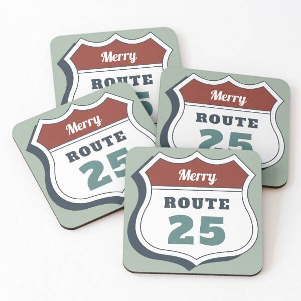 Item preview, merry christmas july route 25 sign travel vintage designed and sold by Gossip Rag.
