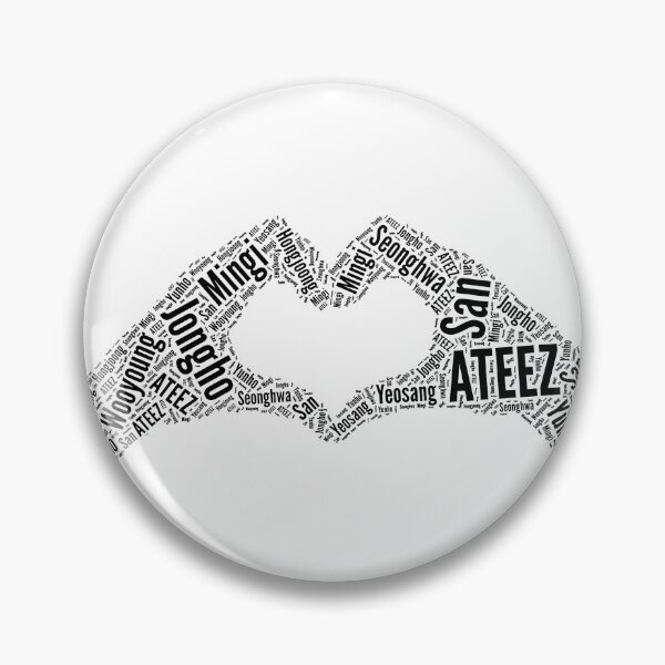 Item preview, Heart for Ateez - Kpop Merch designed and sold by Twinklekaur05.