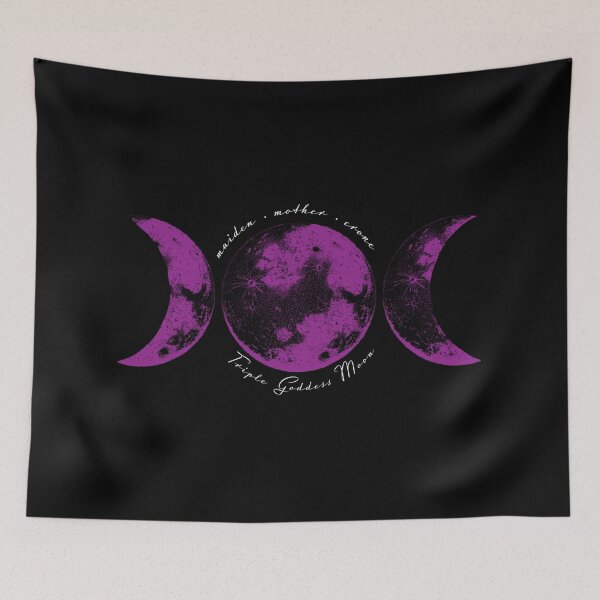 Item preview, Triple Goddess Moon (Best on Dark) designed and sold by ManyPaths.