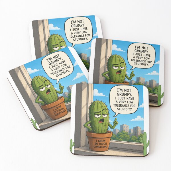 Item preview, Grumpy Cactus With Attitude designed and sold by Blueberry-art23.