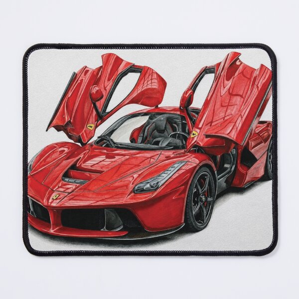 Item preview, Red Hypercar Drawing Open Door Concept 2026 Performance Art designed and sold by Tomabalagor.