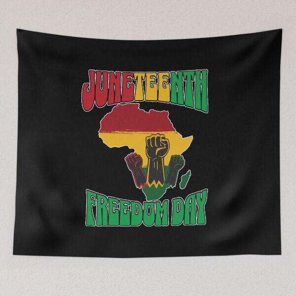 Item preview, Juneteenth Freedom Day Africa Map Black Power Fist Afrocentric Pan African designed and sold by Youngkev-arts.