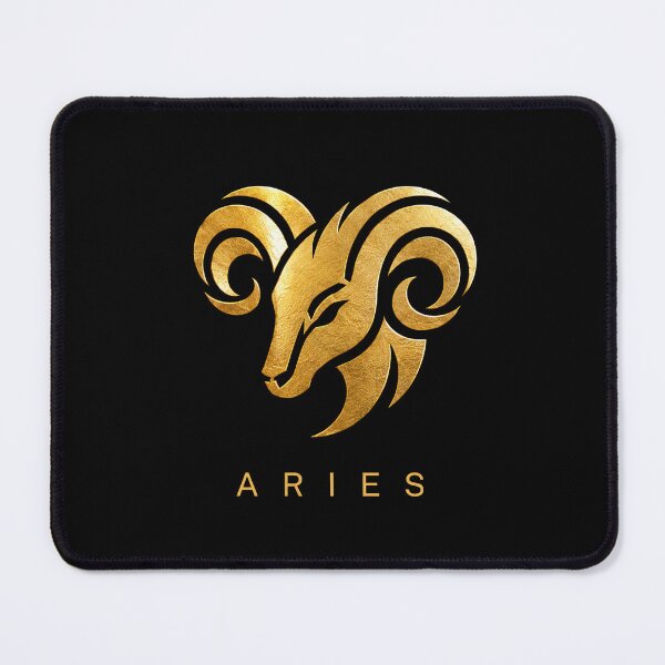 Item preview, Aries zodiac sign golden style designed and sold by CMYKStudio.