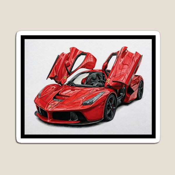 Item preview, Red Hypercar Drawing Open Door Concept 2026 Performance Art designed and sold by Tomabalagor.