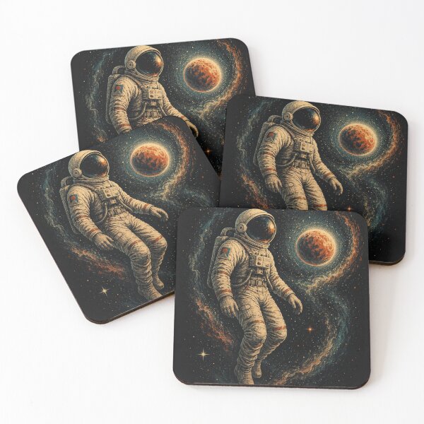 Aperçu de l'œuvre Voyage cosmique d'un astronaute solitaire créée et vendue par KaioRosaArt.