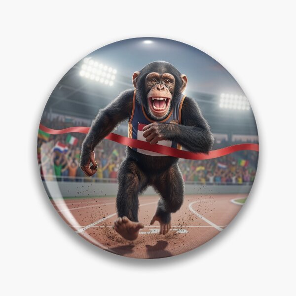 Item preview, Chimpanzee Breaks the Victory Tape designed and sold by Tridentulus.