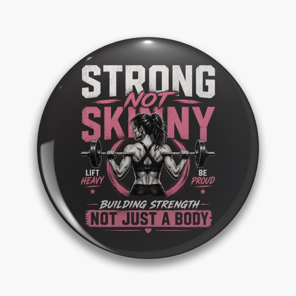 Item preview, Strong Not Skinny Women Gym Fitness Motivation Design designed and sold by Drip5.
